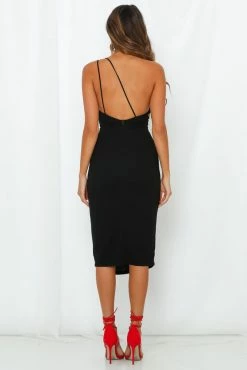 HELLO MOLLY Taking It Back Dress Black -Hello Molly Shop hm1905302217 1