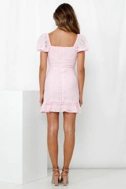 Rosy Phone Filter Dress Pink -Hello Molly Shop hm 190920 02032