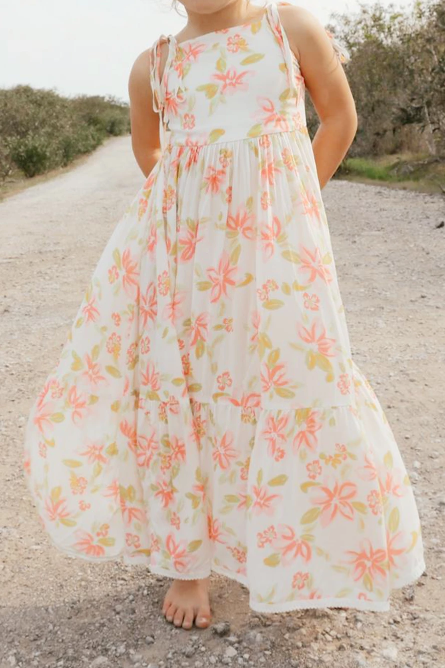 HELLO MINI Running Through Daisies Maxi Dress White 3 HELLO MINI Running Through Daisies Maxi Dress White