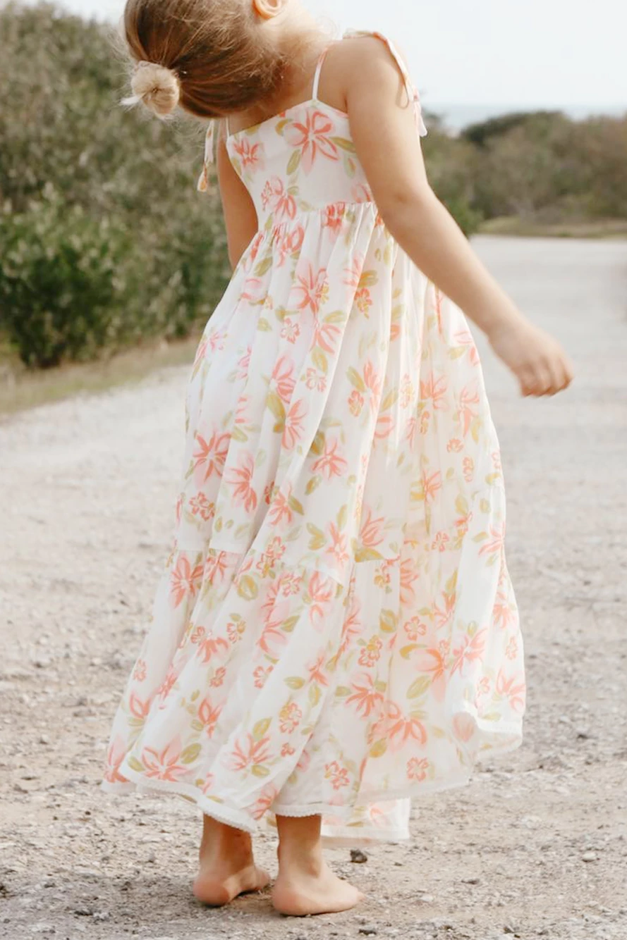 HELLO MINI Running Through Daisies Maxi Dress White 4 HELLO MINI Running Through Daisies Maxi Dress White - Image 2
